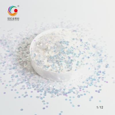 Fine Iridescent Polyester Chunky Festival Glitter Powder For Nail Christmas Wedding Makeup