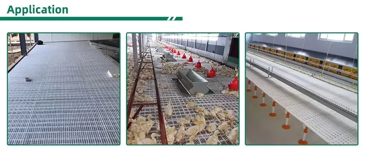 Quick Assembly Poultry Plastic Slatted Floor Chicken Farms Slat Flooring 1200x500x40mm