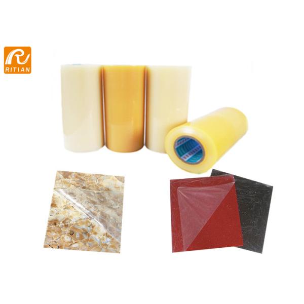 Temporary Stone Marble Protection Film , Transparent Blue PE Protective Film