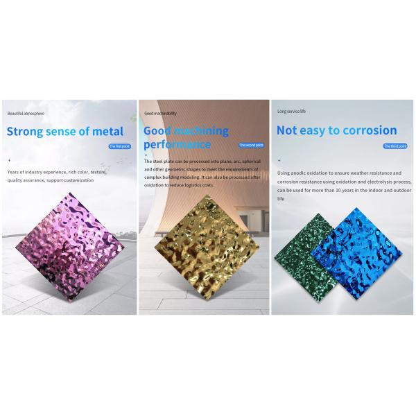 Colored Corrugated Stainless Steel Sheet