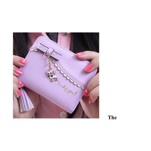 2016 new Korean bow kitty purse small pendant short wallet cute girls zipper