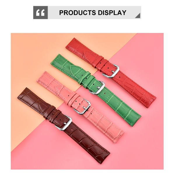 Premium Calfskin Watch Strap, Multiple Colors Available