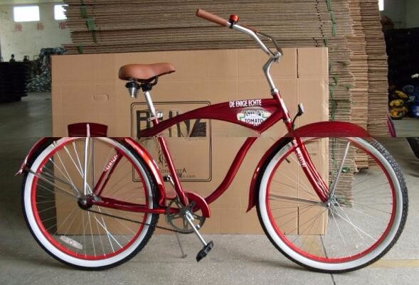 16kg Rear Pedal Brake Adult Men Beach Cruiser Bike with Customized Logo and Big Logo