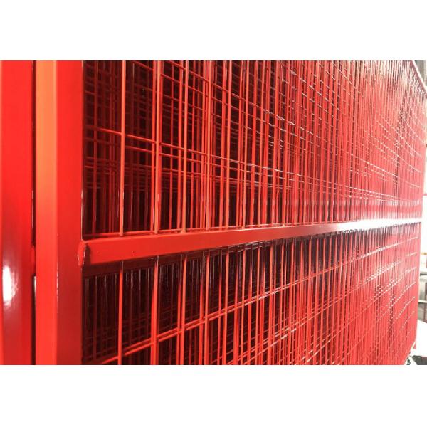 Mobile Temporary Fence Panels 3.75' Height Hot Dipped Galvanized For Event
