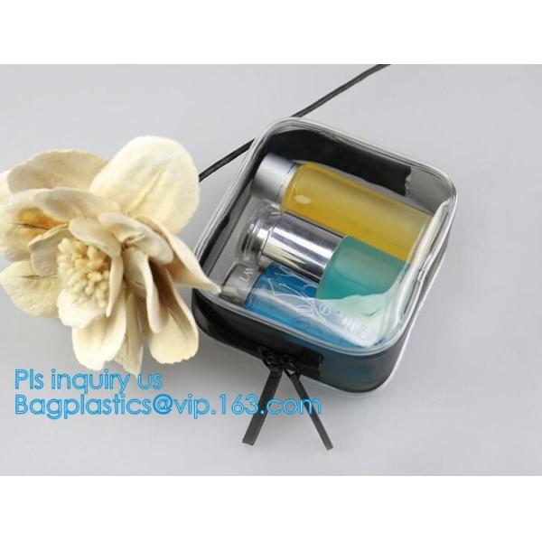 Сумка мытья перемещения PVC косметической гигиенической косметикаи состава ясная с ручкой, косметические сумки подарка Tote сумка макияжа перемещения для молнии