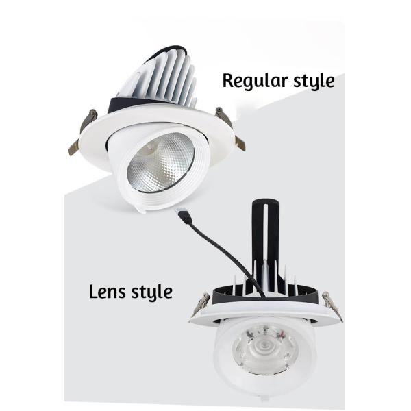 30W LED COB Ceiling Recessed Downlight 6000K for Store Lighting Agi32 Layout Service