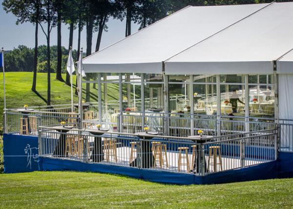 Large Pvc-Coated Aluminum Curve Roof Sporting Event Tents For Racing / Basketball / Badminton / Tennis Ball