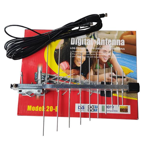 Mini Outdoor Aluminum VHF UHF 20E Yagi Antenna for Indoor Private Mold TV Broadcast