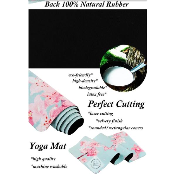 Suede Anti-Slip Exercise Mat, Gymnastics Mats, Suede/ Microfiber Hot Yoga mats, Color printed yoga mat manufacture