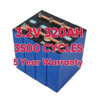 Célula de bateria 3.2V300ah Lifepo4 recarregável para ferramentas de carro e sistema solar