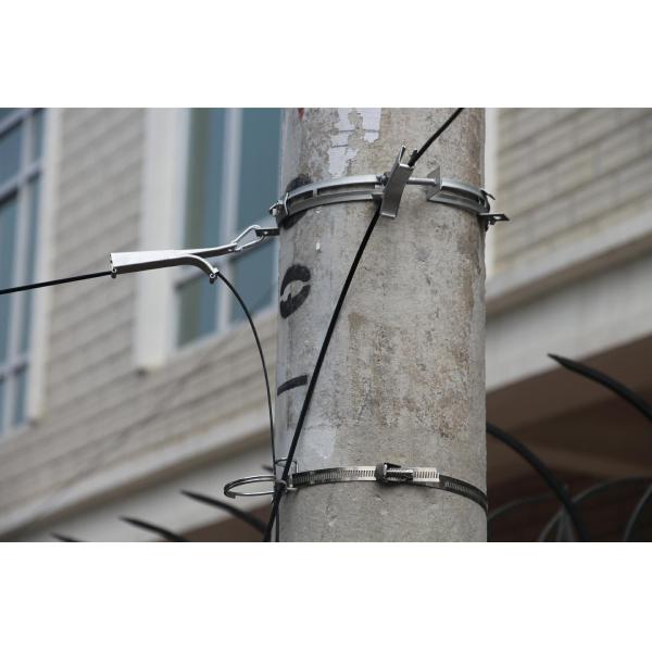 FTTH Telecom Outdoor Steel Drop Cable Tension Clamp 165*15*30мм и 57г для наружного использования