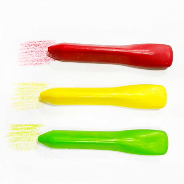 Wholesale 12PCS Colorful Jumbo Non Toxic Silky Triangle Kids Drawing Kit Plastic Crayon
