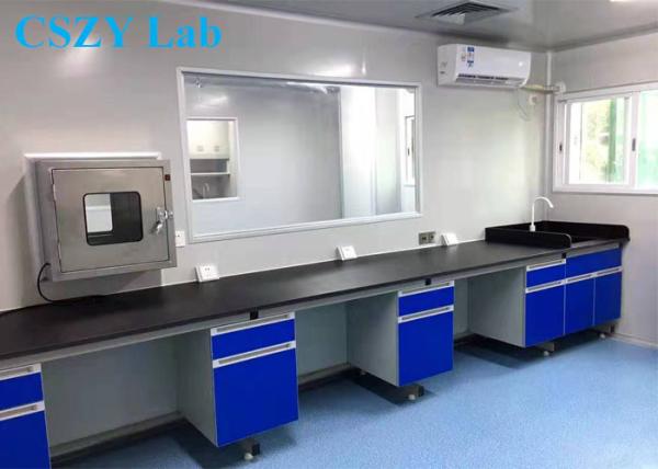 PVC Handle Anti Aging School Lab Furniture Adjustable Height