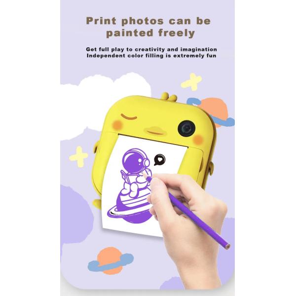 Special Thermal Paper Childrens Instant Print Camera with About 2 Hours Charging Time and Printing Paper Size