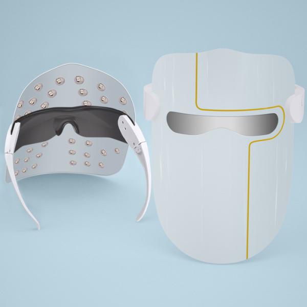 Máquina de Terapia Facial de Luz Led Vermelho Azul Equipamento de Terapia de Luz Led Máscara