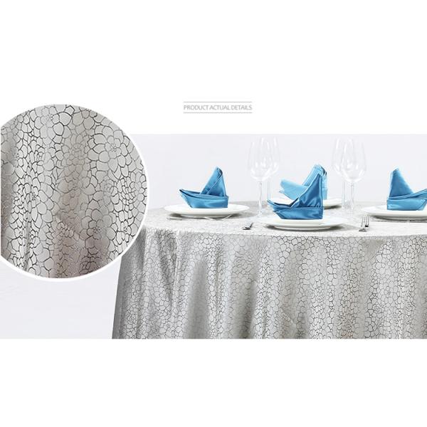100% Polyester Hotel Dinning Wedding Table Linens Logo Print
