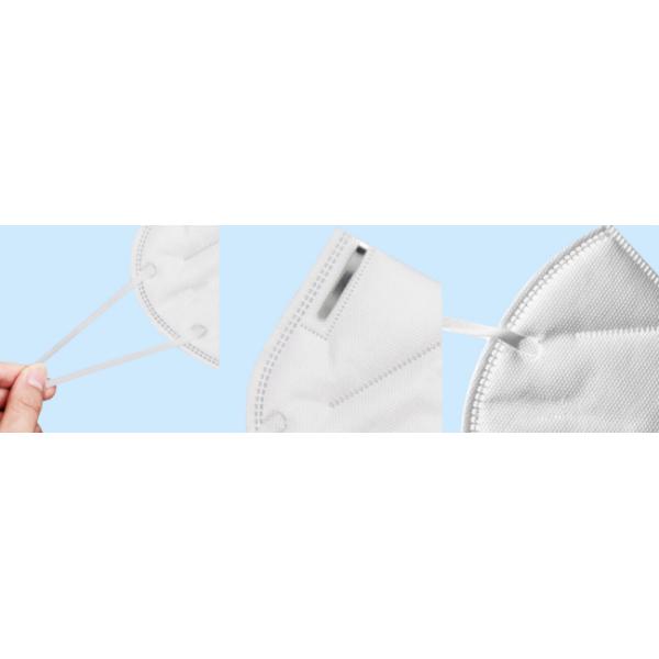 KN95 White 4 Layers Protection Disposable Earloop Face Mask Civilian Grade