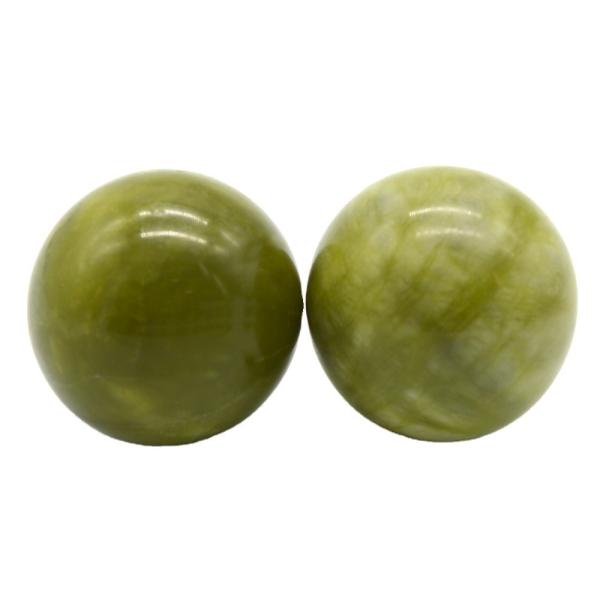abk-116 Hand Massage Balls Natural Jade Massage Stone Tools Hand Exercise Ball Therapy Exercise Grip