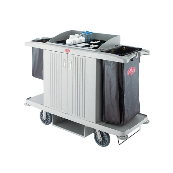 Черные/серые оборудования гостиничного сервиса/гостиничный номер поставляют тележку перехода 2 полок