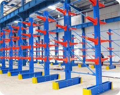 Outdoor Use Cantilever Storage Rack System Industrial Cantilever Shelving With Robust Arms