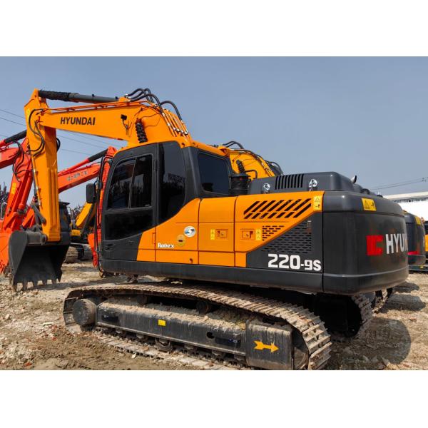 Excavateur Hyundai 220 utilisé de 22T, capacité de seau 1 M3