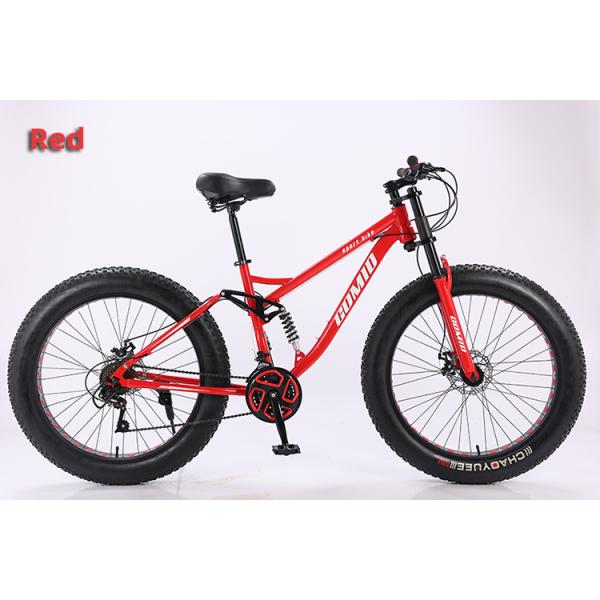 Fat tire vélo Fatbike personnalisable Croisière Neige Pleine suspension Vélo de montagne Vélo de plage Vélos à queue douce 21 vitesses