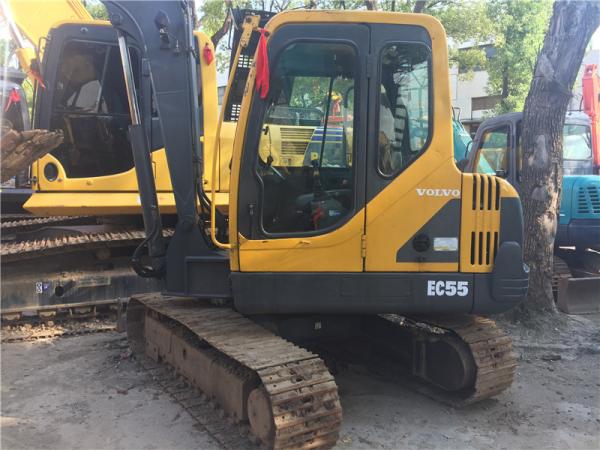 Used VOLVO EC55 Crawler Excavator  4TNE94-SM engine 5T weight  with Original Paint