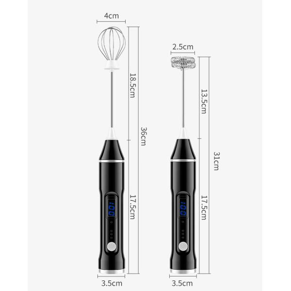 0.5A Stand Mixers 1200mAh USB Rechargeable Milk Frother
