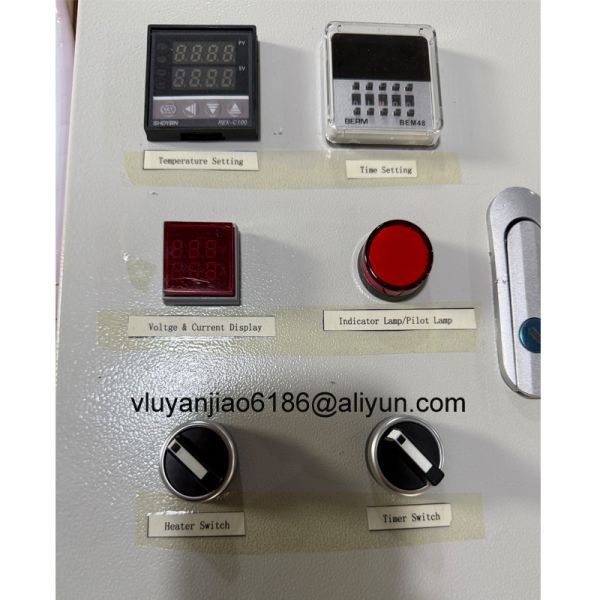 220V 1 Phase 3KW PTFE Immersion Heater With A Temperature Control Box For PTFE Tank
