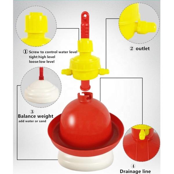 Automatic Plasson Drinker Plastic Bell Shape