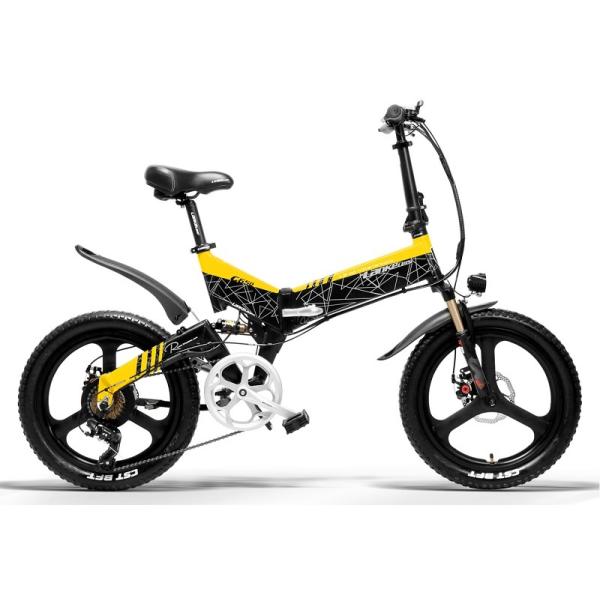 Rear Suspension 20 Inch Folding Electric Bike G650 LANKELEISI L G 13AH Battery