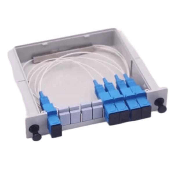 FTTH Fiber Optic 1*16 SC/LC APC/UPC Cassette Type PLC Optical PLC Splitter with 1 Time