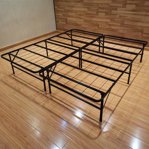 Customized Logo Heavy Duty Full Size Metal Mesh Frame Bed for School or Hotel Needs
