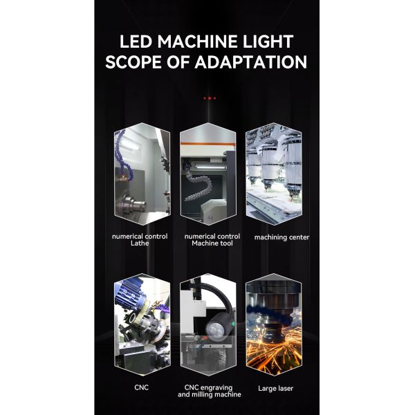 Personnaliser la lampe de travail pour machine-outil, lampe LED industrielle antidéflagrante 24V