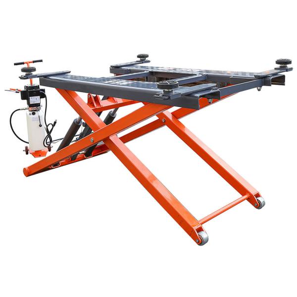 One Cylinder Heavy Duty CE 6000lb Mid-Rise electric pump Scissor Car Lift