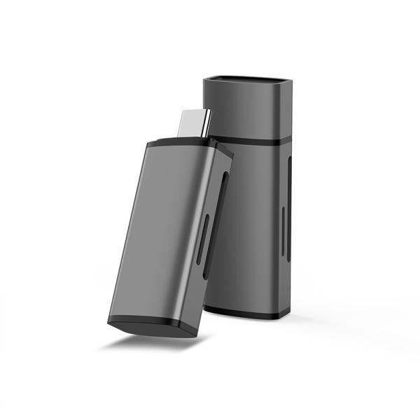 USBC Compact Flash Card Reader Oxidation Grey USB C To SD Card