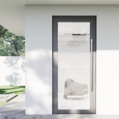 Dust Resistant Aluminum Swing Door Heavy Duty Powder Coated Metal Swing Door