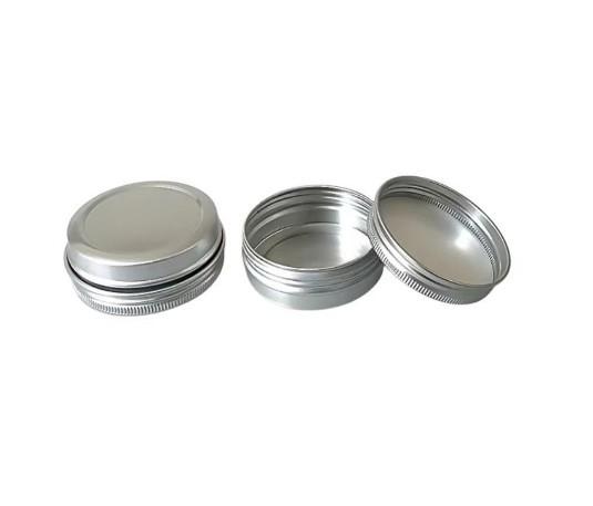 30g 52*22 Silver Round Threaded Aluminum Box Sealed Aluminum Box