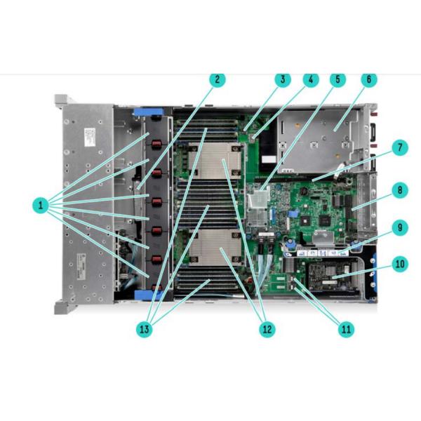 Rackmount 800W HPE Storage Server DL380 Gen9 8SFF+2SFF