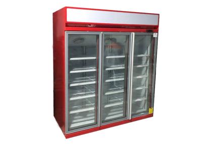 Montagem superior refrigerar do fã do refrigerador da porta de balanço de três vidros