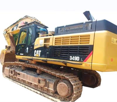 Used Caterpillar Cat 349D L Excavator 20 Tons 283 kW Power Yellow Low Working Hours