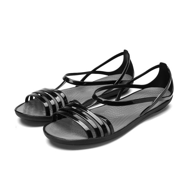 Tpu Upper Open Toe Eva Sole Lady'S Cross Band Sandals