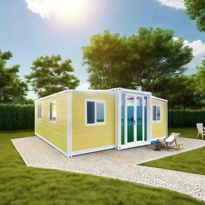 Couleur jaune maisons de conteneurs personnalisées pour une vie confortable