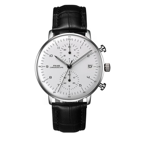 Curve crystal dome face japan movt quartz watch stainless steel caseback