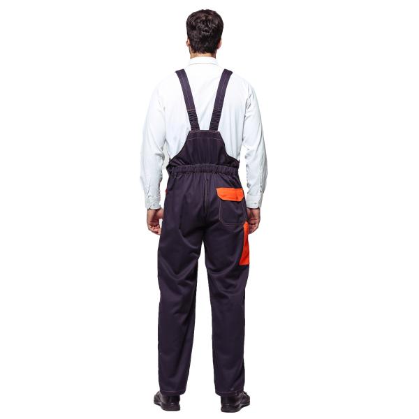 Брюки Биб зимы ткани 100% хлопок/Биб и расчалка работы с контрастом красят апельсин