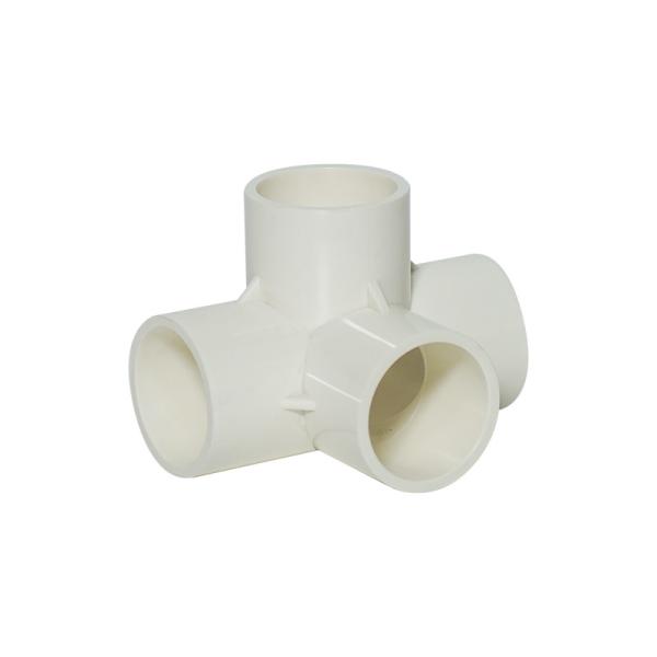 PVC Three Dimensional Four Way Pipe Joint 4 Way Elbow Pipe Fitting