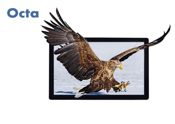 OCTA 82 Inch LCD Digital Advertising Screens Wall Mount LAN / WLAN / 3G Network