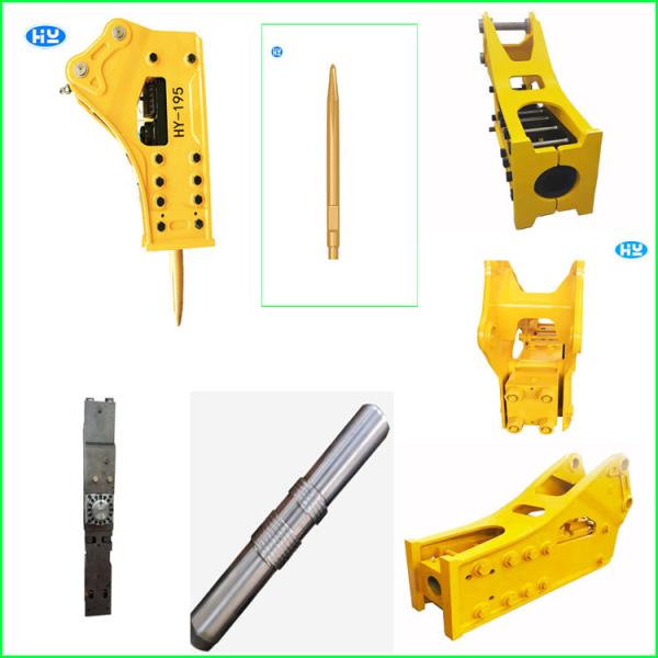Chisels 135mm Hydraulic Excavator Breaker 350 BPM- 600BPM Rock Drill