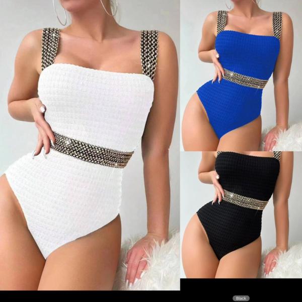 Solid Pattern Bikini for Beach Occasions Swimwear