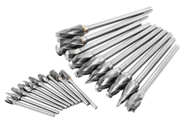 Extra Long Reach Carbide Burr Set , Die Grinder Carbide Burr Heat Resistance